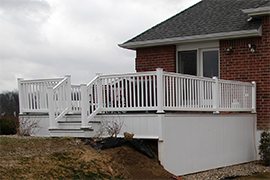 Stairs, patio, and fire pit