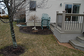 Deck in need of patio