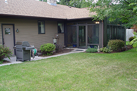 Thie first patio ever for this house