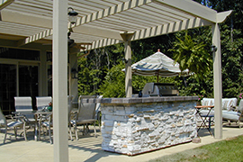 Patio cooking station