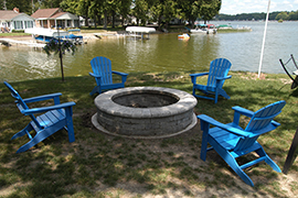 Firepit by the lake