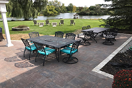 Inviting outdoor living space