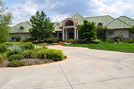 Landscaping done with image overlay software.